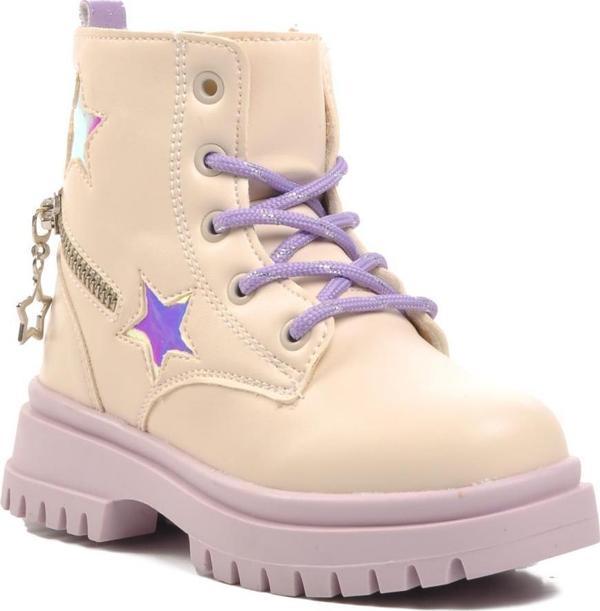 Pepino 1525-P Bej-Lila İçi Polarlı Kız Çocuk Bot - Image 1