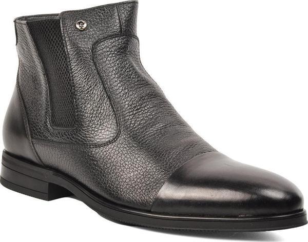 Pierre Cardin 11925251 Siyah Hakiki Deri Erkek Bot - Image 1