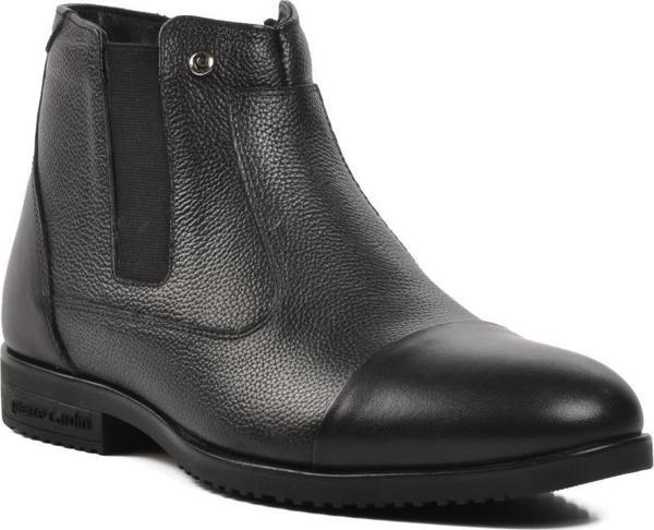 Pierre Cardin 11925251-24K Siyah Hakiki Deri Fermuarlı Erkek Bot - Image 1