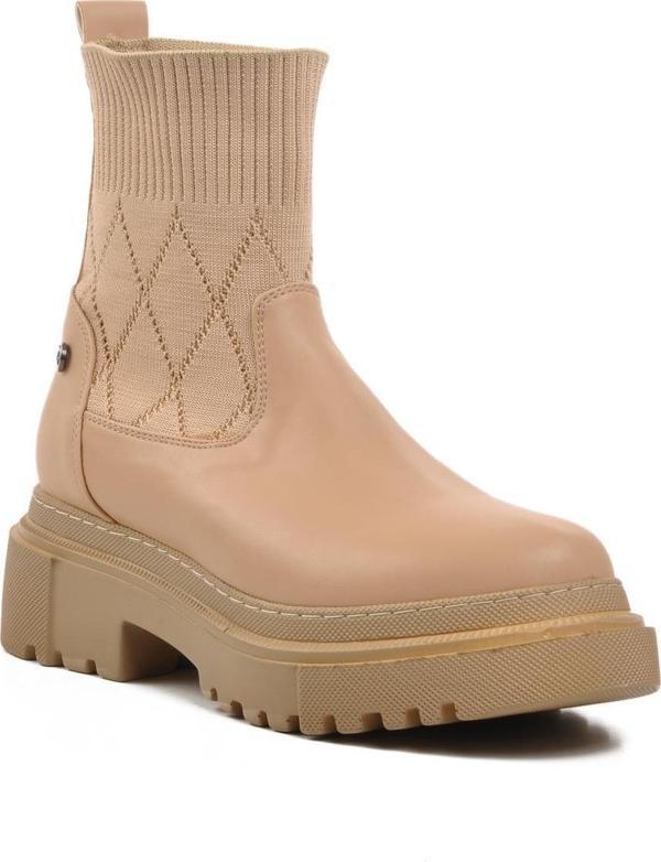 Pierre Cardin Pc-52561 Krem İçi Polarlı Kadın Chelsea Bot - Image 1
