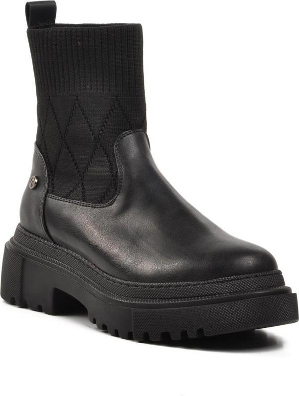Pierre Cardin Pc-52561 Siyah İçi Polarlı Kadın Chelsea Bot - Image 1
