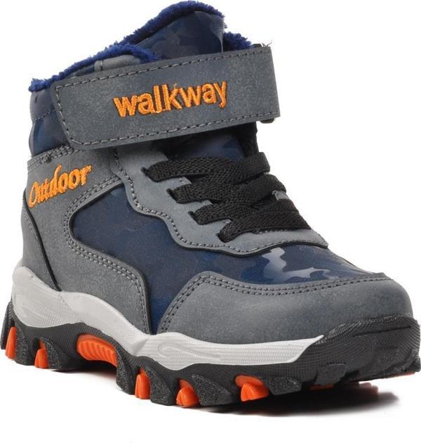 Walkway Leo-P Lacivert İçi Kürklü Çocuk Outdoor Bot - Image 1