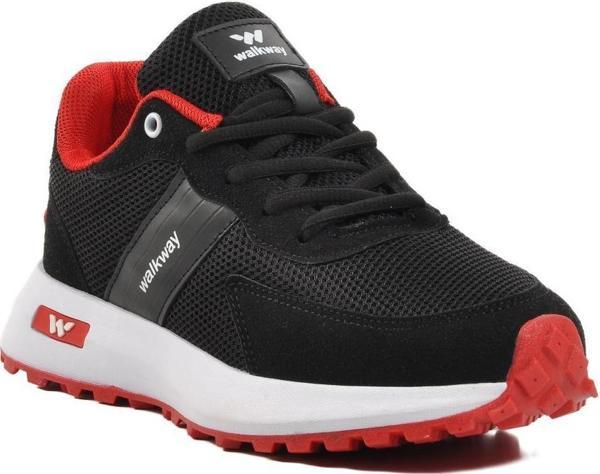 Walkway Manila Siyah-Beyaz-Kırmızı Kadın Sneaker - Image 1