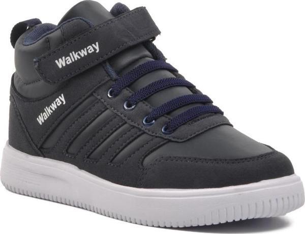 Walkway Mely Hi-F Lacivert-Beyaz Cırtlı Çocuk Hi Sneaker - Image 1