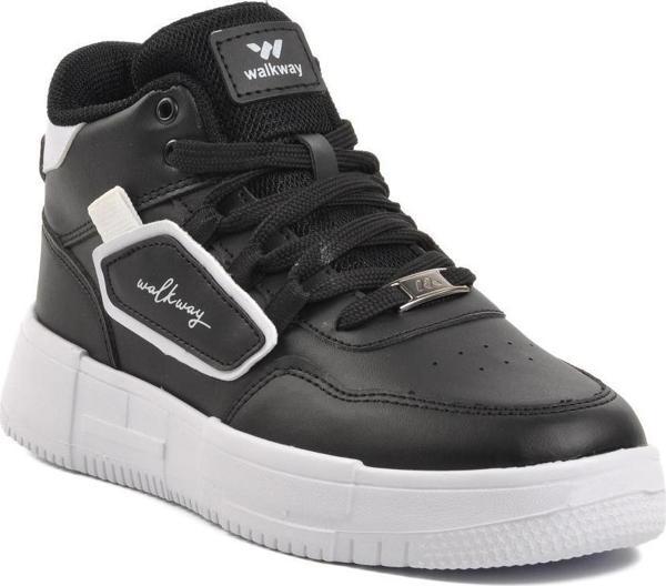 Walkway Nefertiti Siyah-Beyaz Unisex Hi Sneaker - Image 1
