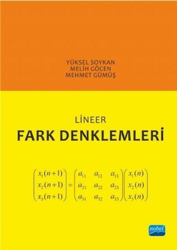 Lineer Fark Denklemleri - Nobel Akademik Yayıncılık - Image 1