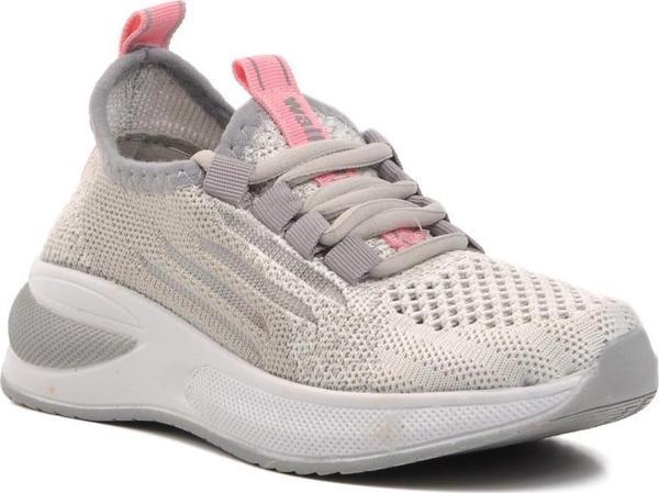 Walkway Ravello-P Buz-Pudra Süs Bağcıklı Fileli Çocuk Spor Ayakkabı - Image 1