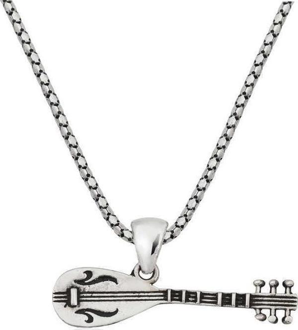 Gümüş Saz Erkek Kolye - Image 1