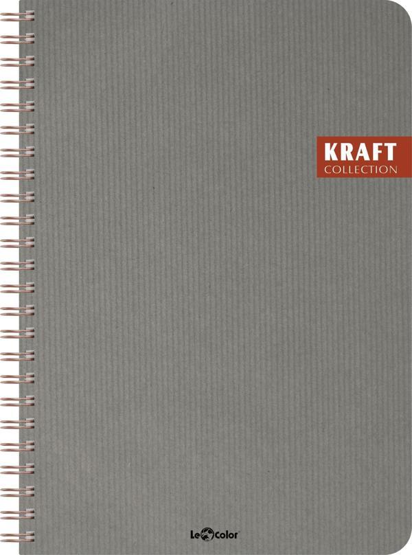 Kraft Ofis Defter Spiralli Kareli Kum - Image 1