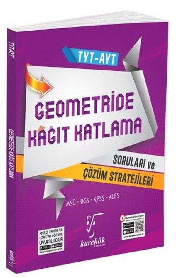 TYT AYT Geometride Kağıt Katlama Soruları ve Çözüm Stratejileri - Karekök Eğitim Yayınları - Image 1