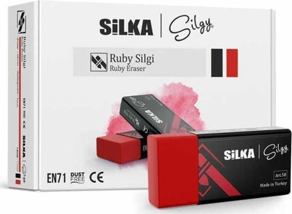 Silka Silgi Ruby Kırmızı Art.58 (24 Lü Paket) - Image 1