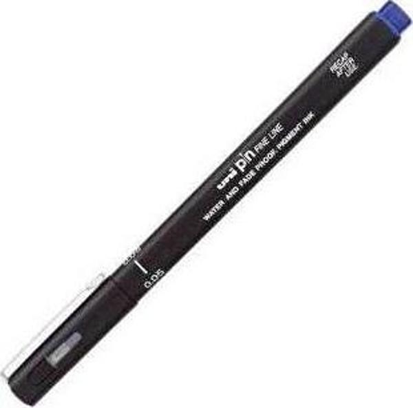 Uni-Ball Çizim Kalemi Akrilik Uçlu Fine Line Pin 0.5 Mm Mavi Pin05-200 (12 Li Paket) - Image 1