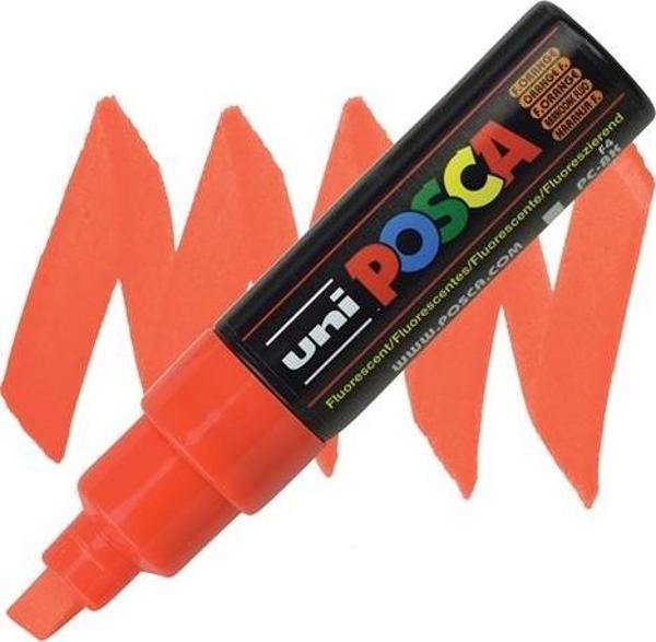 Uni-Ball Posca Boyama Kalemi 8.0 Su Bazlı Boyama Markörü Turuncu PC-8K F. (6 Lı Paket) - Image 1