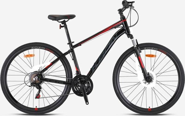 Kron TX 75 Trekking Bisikleti V-fren 28" Jant 17' Kadro 21 Vites Şehir Bisikleti Siyah Füme Kırmızı Gri - Image 1