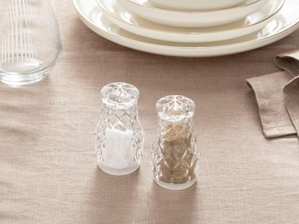 English Home Agate Cam 2'li Tuzluk - Bıberlık 4,7X8,2 Cm Şeffaf - Image 1