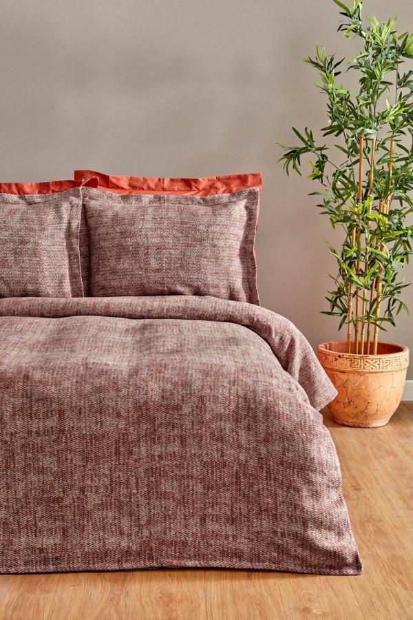 Karaca Home Valerine Çift Kişilik Yatak Örtüsü Seti Kiremit - Image 1
