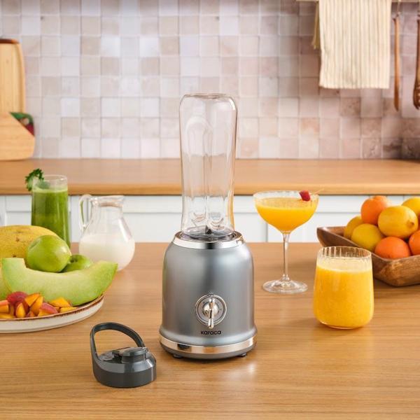 Karaca Retro Personal Kişisel Smoothie Blender Grey - Image 1
