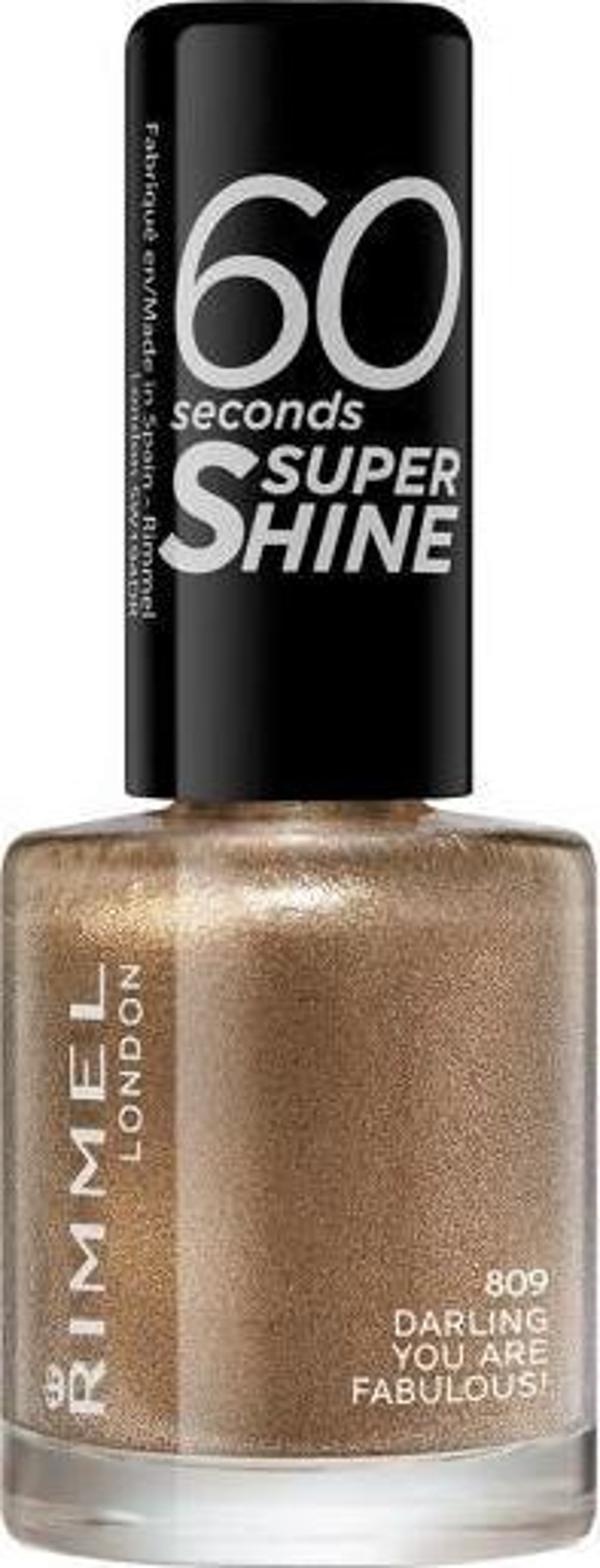 Rimmel London 60 Seconds Super Shine 809 Darling You Are Fabulous! Oje - Image 1