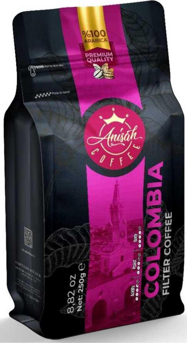 Anisah Coffee Kolombiya Filtre Kahve,250 Gram - Çekirdek - Image 1