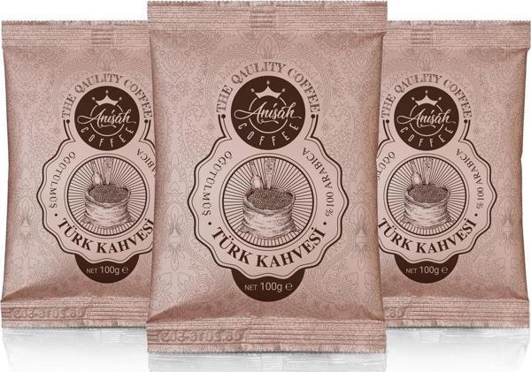 Anisah Coffee Türk Kahvesi 100 gr 3'lü paket - Image 1