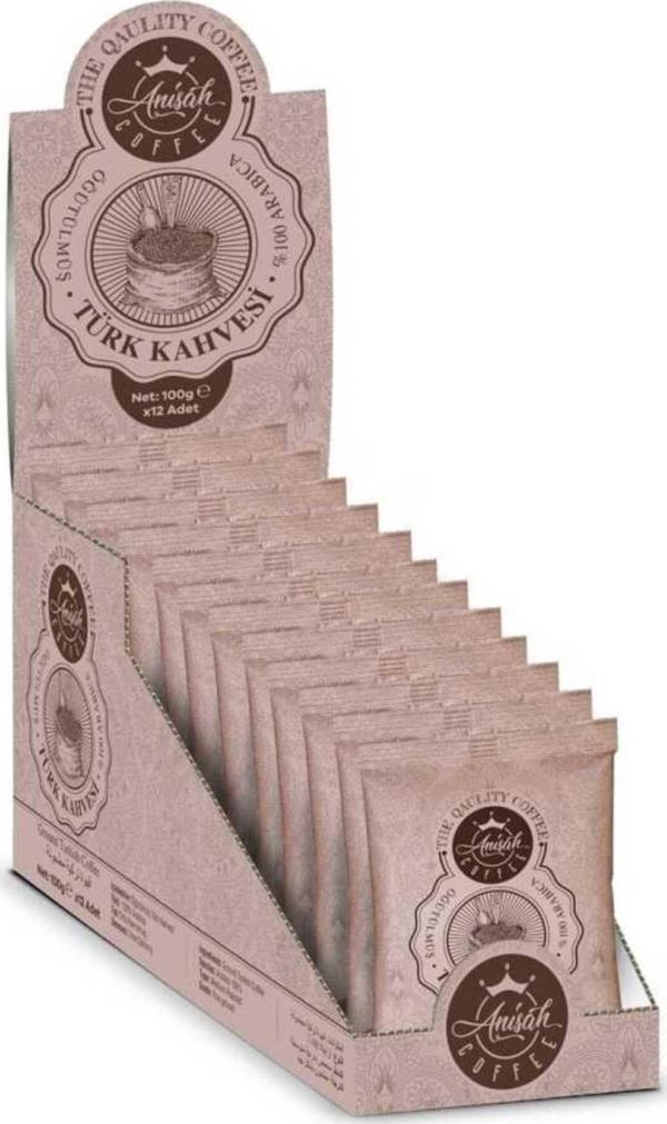 Anisah Coffee Türk Kahvesi 12'li Ekonomik Paket - Image 1