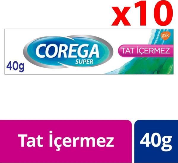 Corega Tat Içermez Protez Yapıştırıcı Krem 40gr - 10 Adet - Image 1