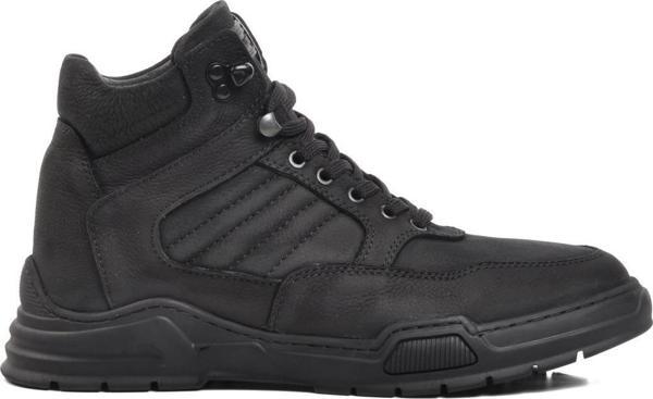 Bulldozer 220048 Siyah Nubuk Hakiki Deri Erkek Düz Bot - Image 1