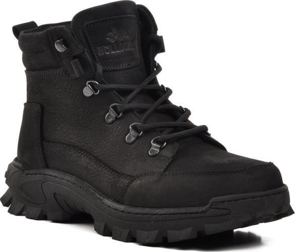 Bulldozer 240068 Siyah Nubuk Hakiki Deri Erkek Outdoor Bot - Image 1