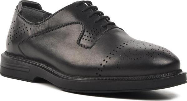 Forelli 43708 Tedd Siyah Hakiki Deri Erkek Casual Ayakkabı - Image 1