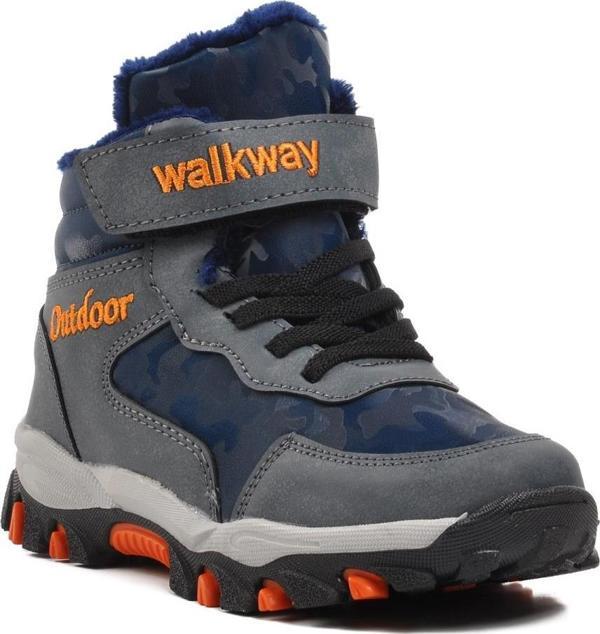 Walkway Leo-F Lacivert İçi Kürklü Çocuk Outdoor Bot - Image 1