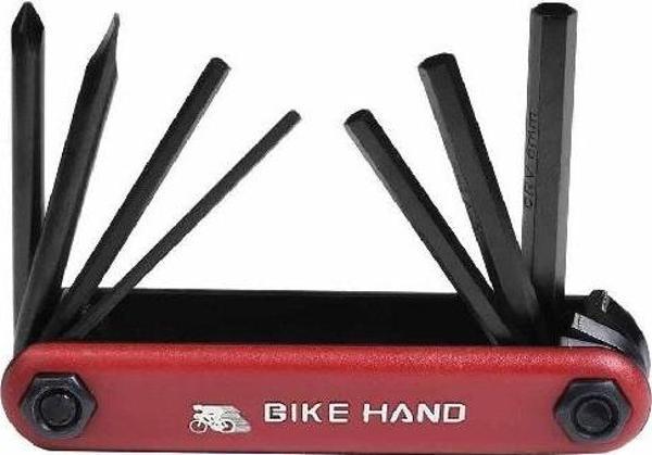 Bike Hand Yc-267 Alyan Çakı Seti 7 Fonksiyonlu Kırmızı - Image 1