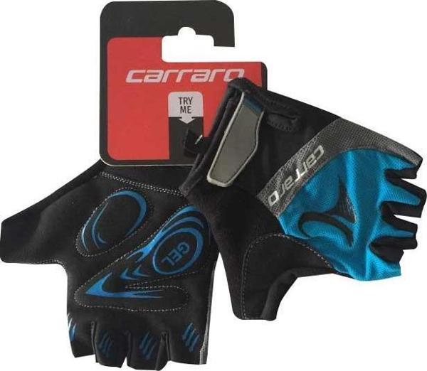 Carraro V7B Kısa Parmak Bisiklet Eldiveni Mavi L - Image 1