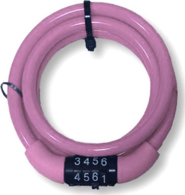 İmpact Lukid 8X100 mm Şifreli Bisiklet Kilidi Pembe - Image 1