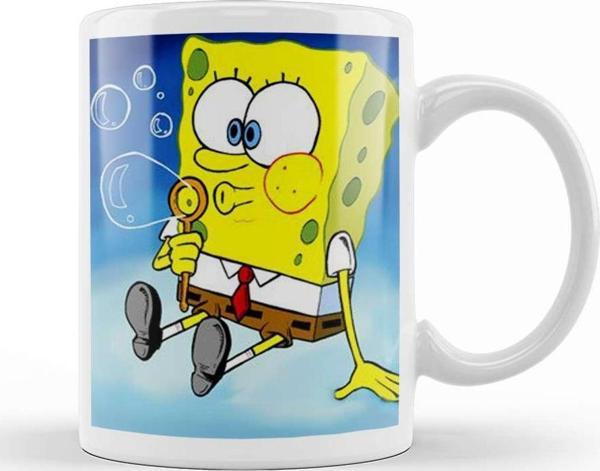 Baskı Dükkanı Sünger Bob Sponge Bob 06 Kupa Bardak Porselen - Image 1