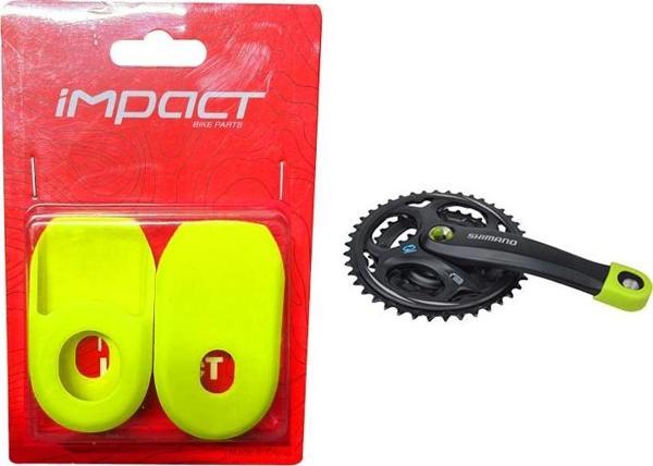 İmpact Bisiklet Aynakol Koruma Kılıfı Silikon Sarı Lime - Image 1