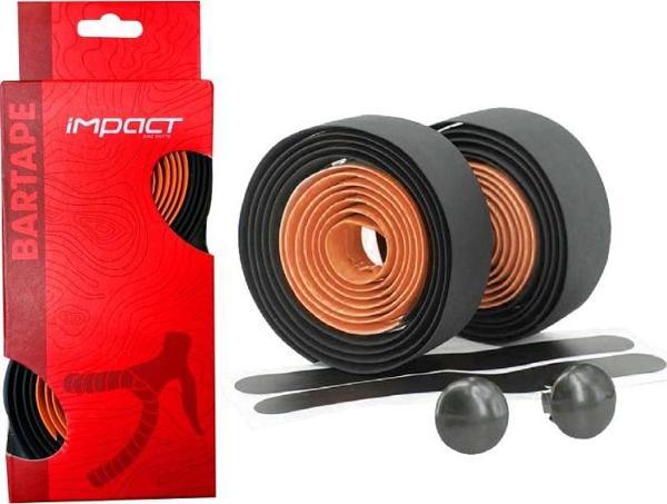 İmpact Duo Bisiklet Gidon Sargı Bandı Siyah Turuncu Çift Renk - Image 1