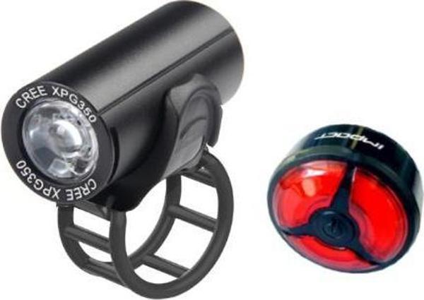Impact Short Set 350 Lm Ön Arka USB Şarjlı Bisiklet Aydınlatma Seti - Image 1