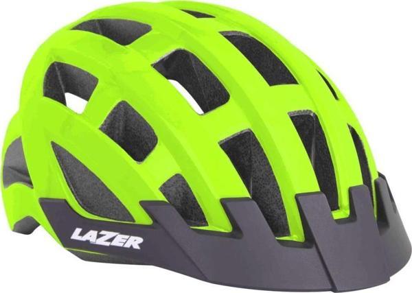 Lazer Compact Bisiklet Kaskı Flash Sarı 54/61cm - Image 1