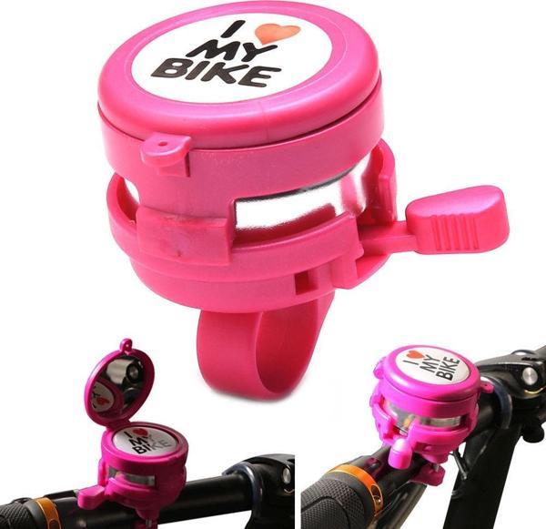 I Love My Bike Pembe Aynalı Zil - Image 1