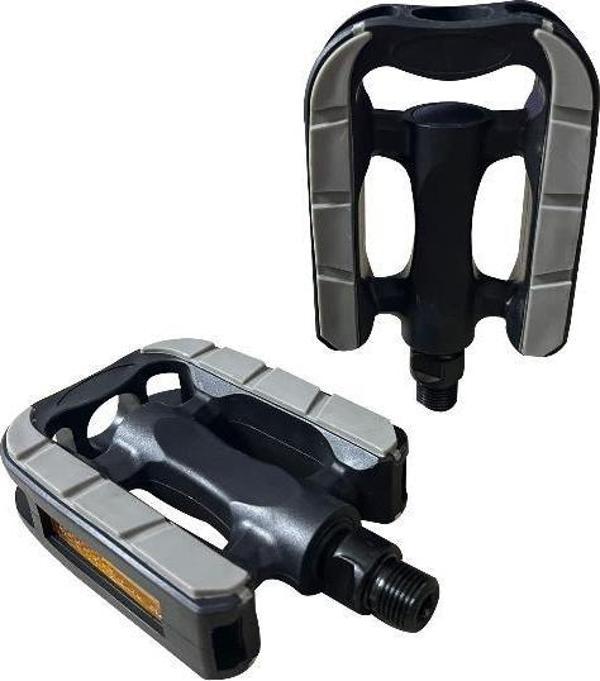 Zozo Plastik Bisiklet Pedalı Siyah Gri - Image 1
