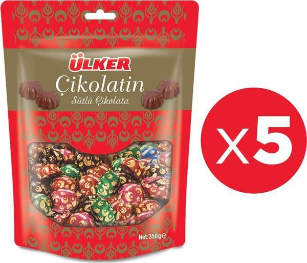Ülker Çikolatin Sütlü Çikolata 350 gr 5 li - Image 1