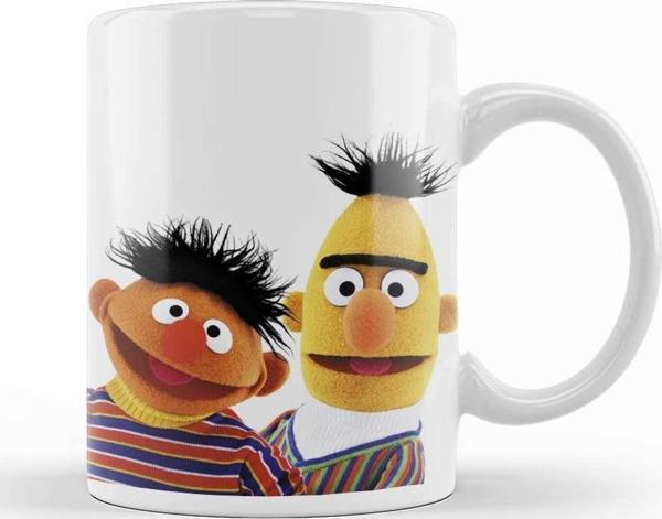 Baskı Dükkanı Susam Sokağı Edi & Büdü Kupa Bardak Porselen - Image 1