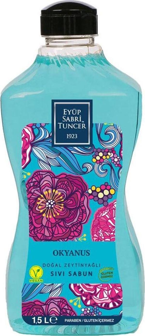 Eyüp Sabri Tuncer Okyanus 1,5 Litre Sıvı Sabun Doğal Zeytinyağlı - Image 1