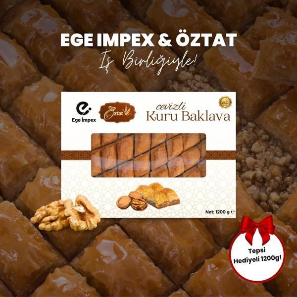 Öztat Tepsi Hediyeli Hazır Kuru Baklava 1200 Gr (3 kg) - Image 1
