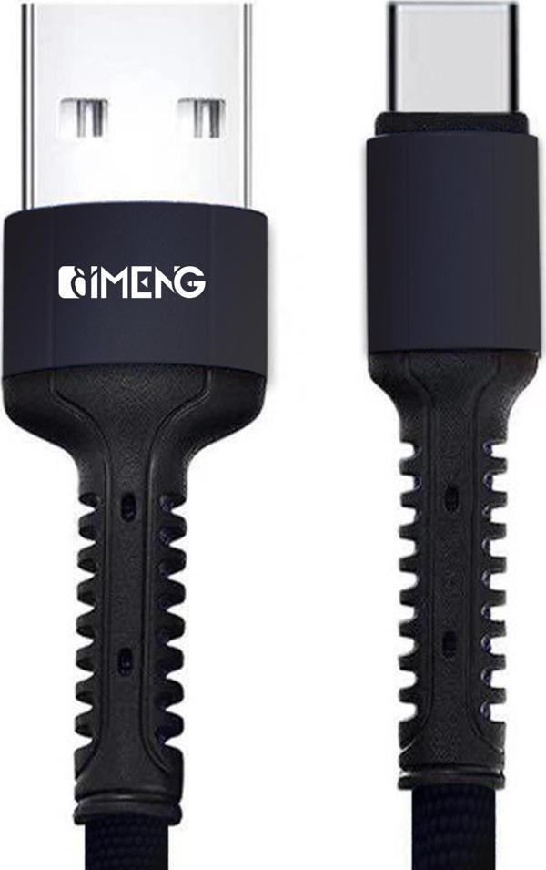 İmeng Huawei Mate X3 İle Uyumlu 3A UsbA to Type-C Pro Braided Örgülü Data ve Hızlı Şarj Kablosu Siyah - Image 1
