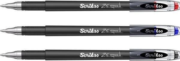 Scrikss Speed Gel Tükenmez Kalem 0.5 Siyah-Mavi-Kırmızı - Image 1