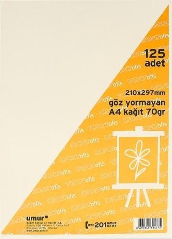 Umur Teksir Kağıdı A4 125 Li - Image 1
