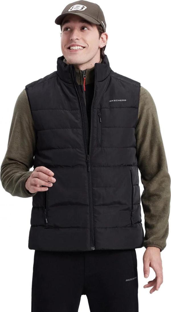 Skechers S212037 M Pocket Vest Siyah Erkek Yelek - Image 1