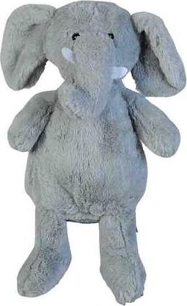 Halley Oyuncak Peluş Oturan Fil 40 cm. Gri - Image 1