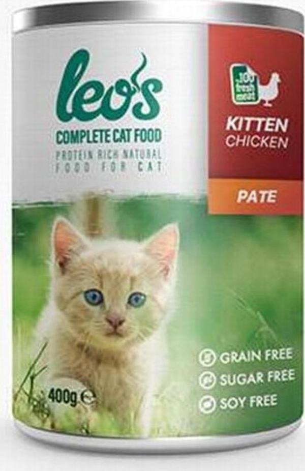 Leos Tavuk Etli Pate Yavru Kedi Konservesi 400 Gr - Image 1